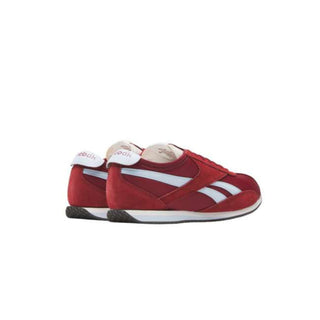 Tenis Unisex Reebok R400 Rojo Blanco vista par atras